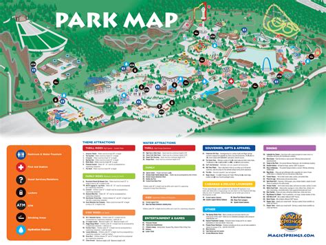 Geographic location of Magic Springs